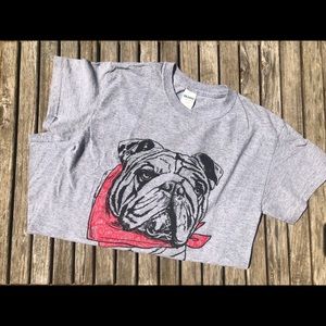 Gray Bulldog Tee / Girlie Girl Originals